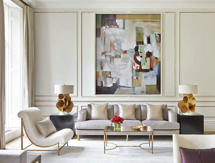 Extra Large Artwork,Vertical Palette Knife Contemporary Art,Acrylic Minimailist Painting,White,Dark Red,Yellow.etc